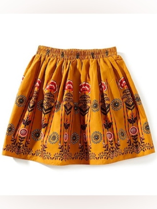 A Loves A Other - Girls' Floral Embroidered Skirt